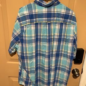CHAPS short sleeve plaid button down shirts 2XL (2 shirts)